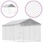 vidaXL Perrera de exterior con techo acero galvanizado plata 3x9x2,5 m, , large indicador imagen numero 11